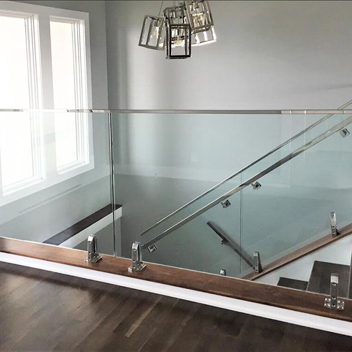 What is a glass railing?